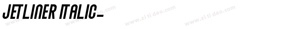 Jetliner Italic字体转换